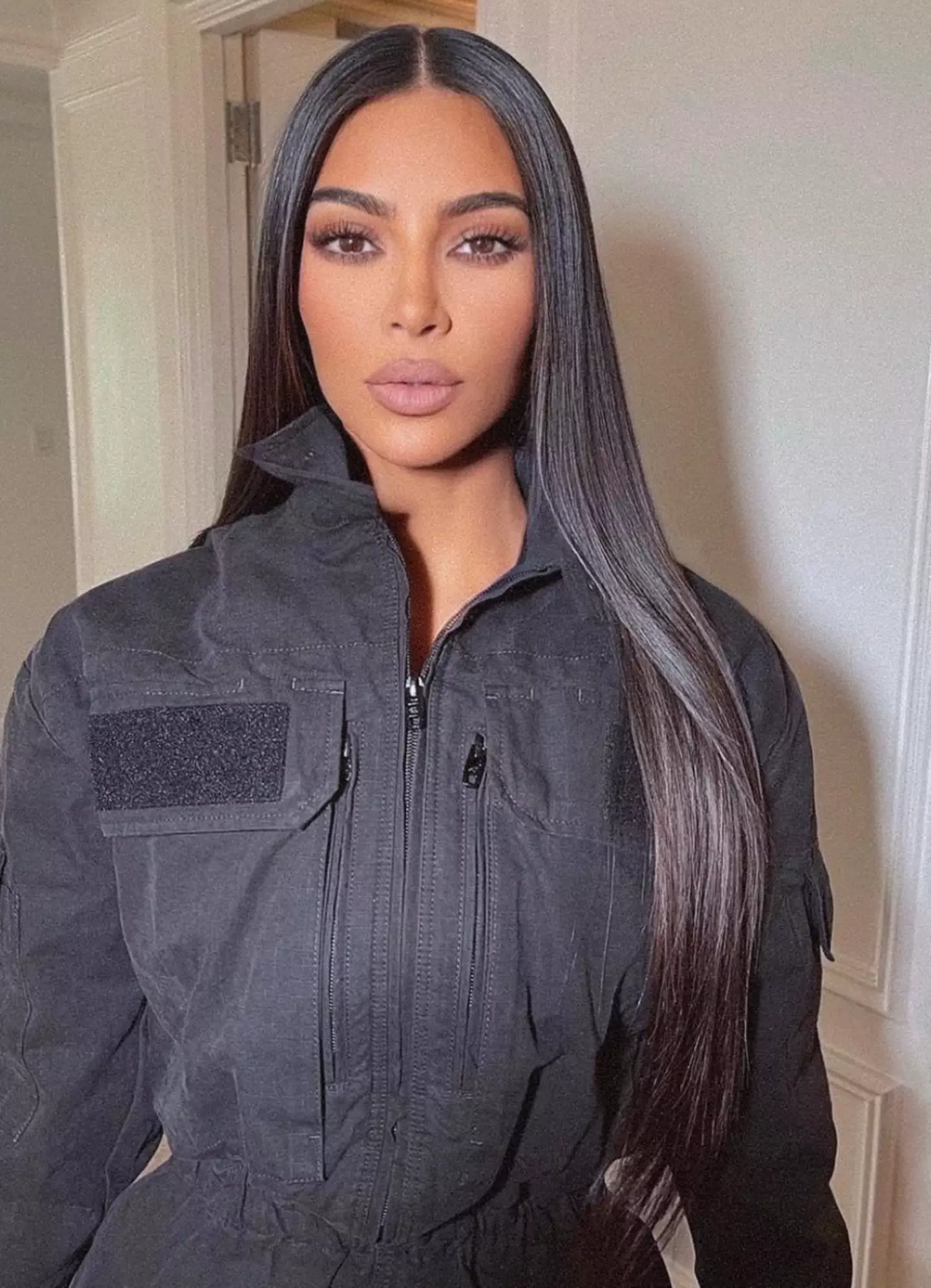 Fans have been calling Kim 'unbothered' (