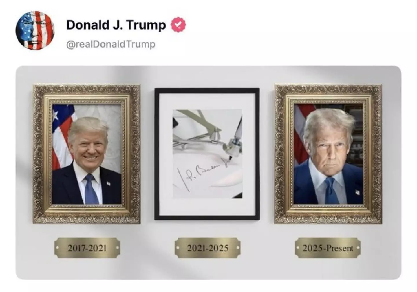 Trump brutally dragged Joe Biden (Truth Social/@realDonaldTrump)