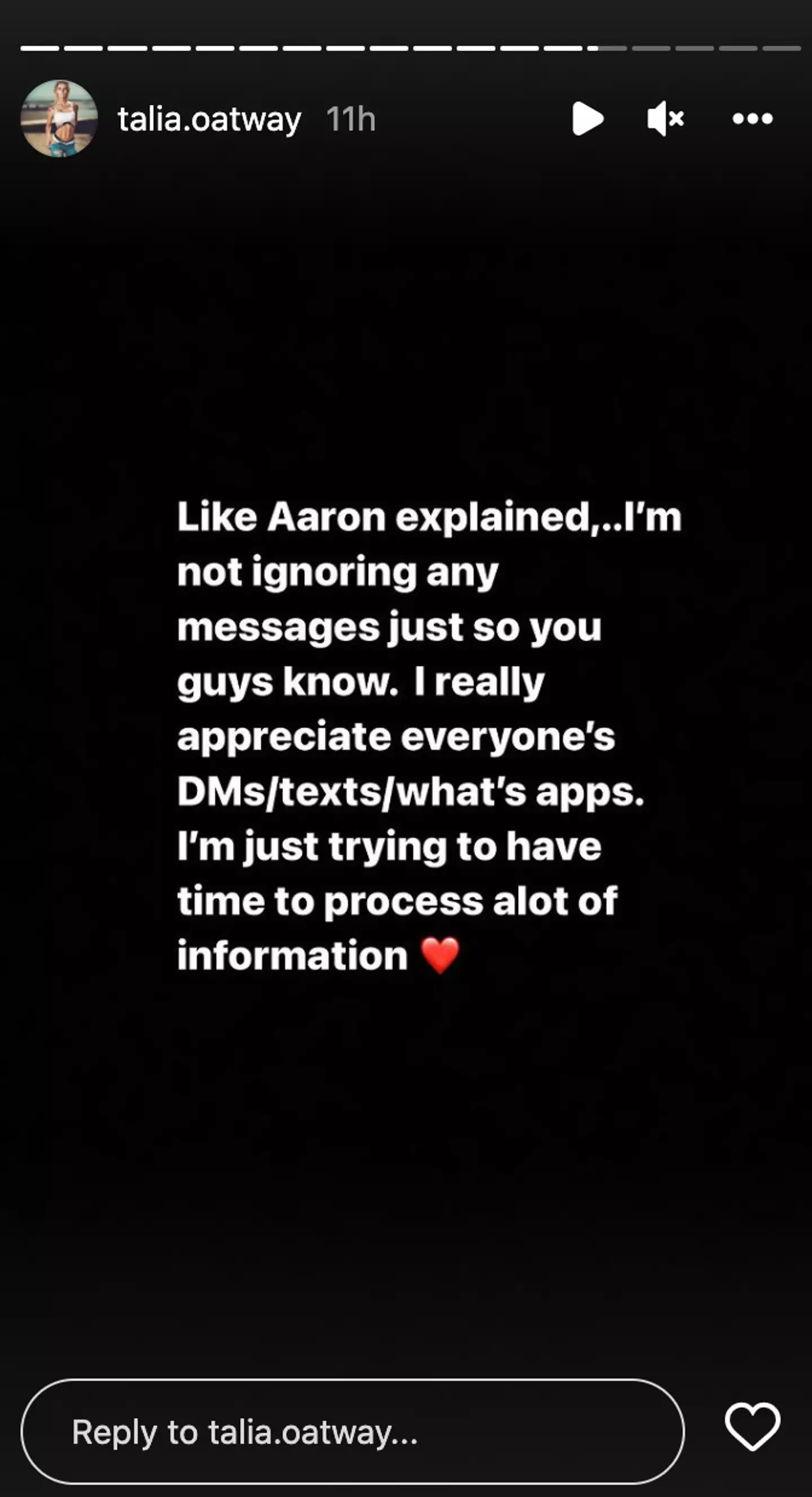 "It's a lot of information to take in in such a short time but, once I again I want to say thank you."