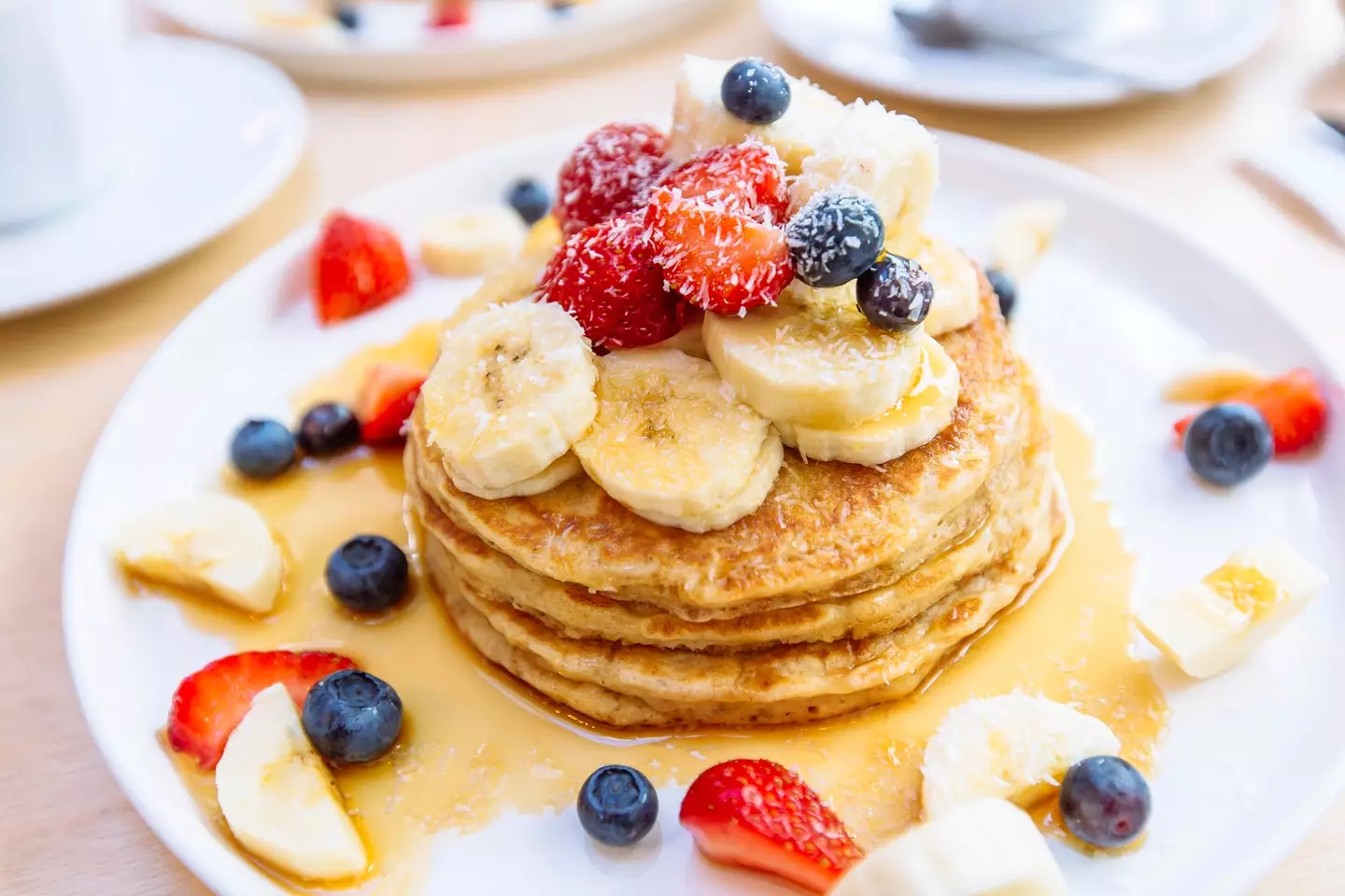 Adding sparkling water to batter gives pancakes a soft lift and makes them flavourful and light.