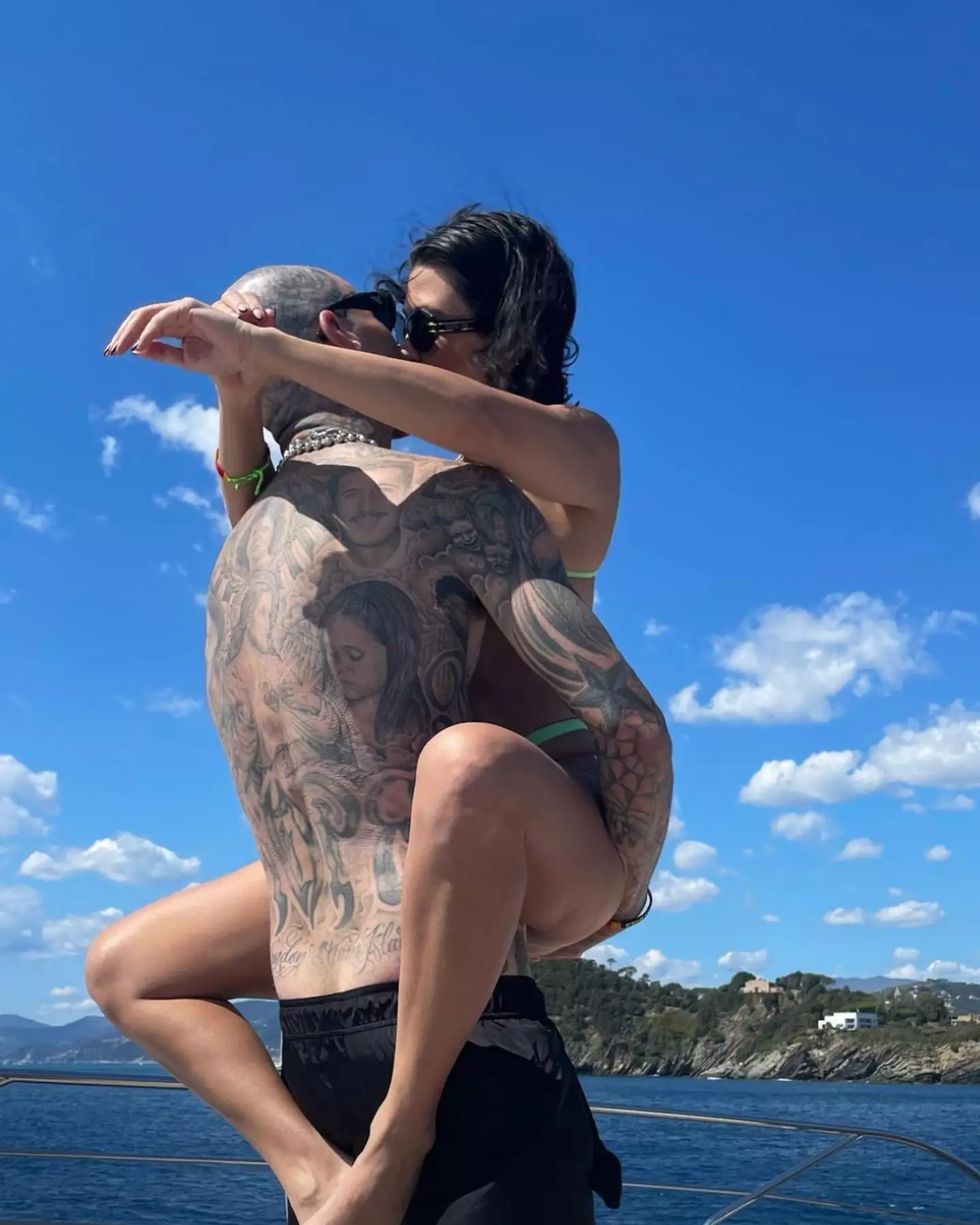 Kourtney and husband Travis are no strangers to PDA.