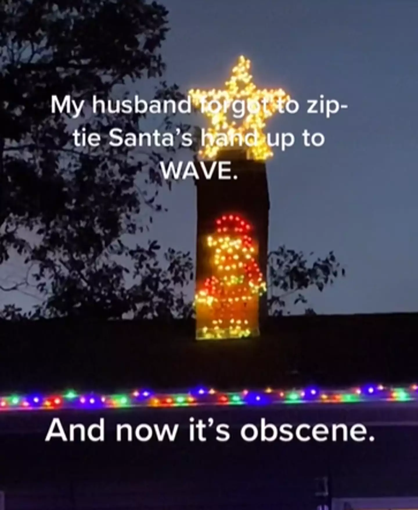 It appears as though Santa is 'jingling his bells' in this video (