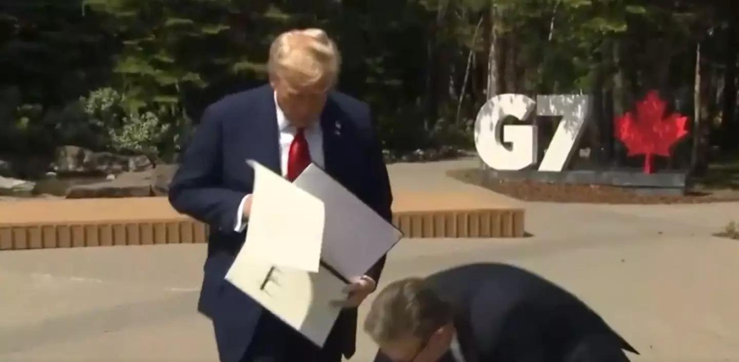 People were quick to note that the pages of the allegedly 'historic' documents were all blank (C-SPAN3)