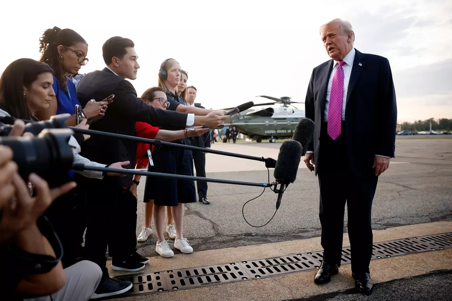 Trump has blamed the 'radical left' for their part in Kirk's death (Kevin Dietsch/Getty Images)