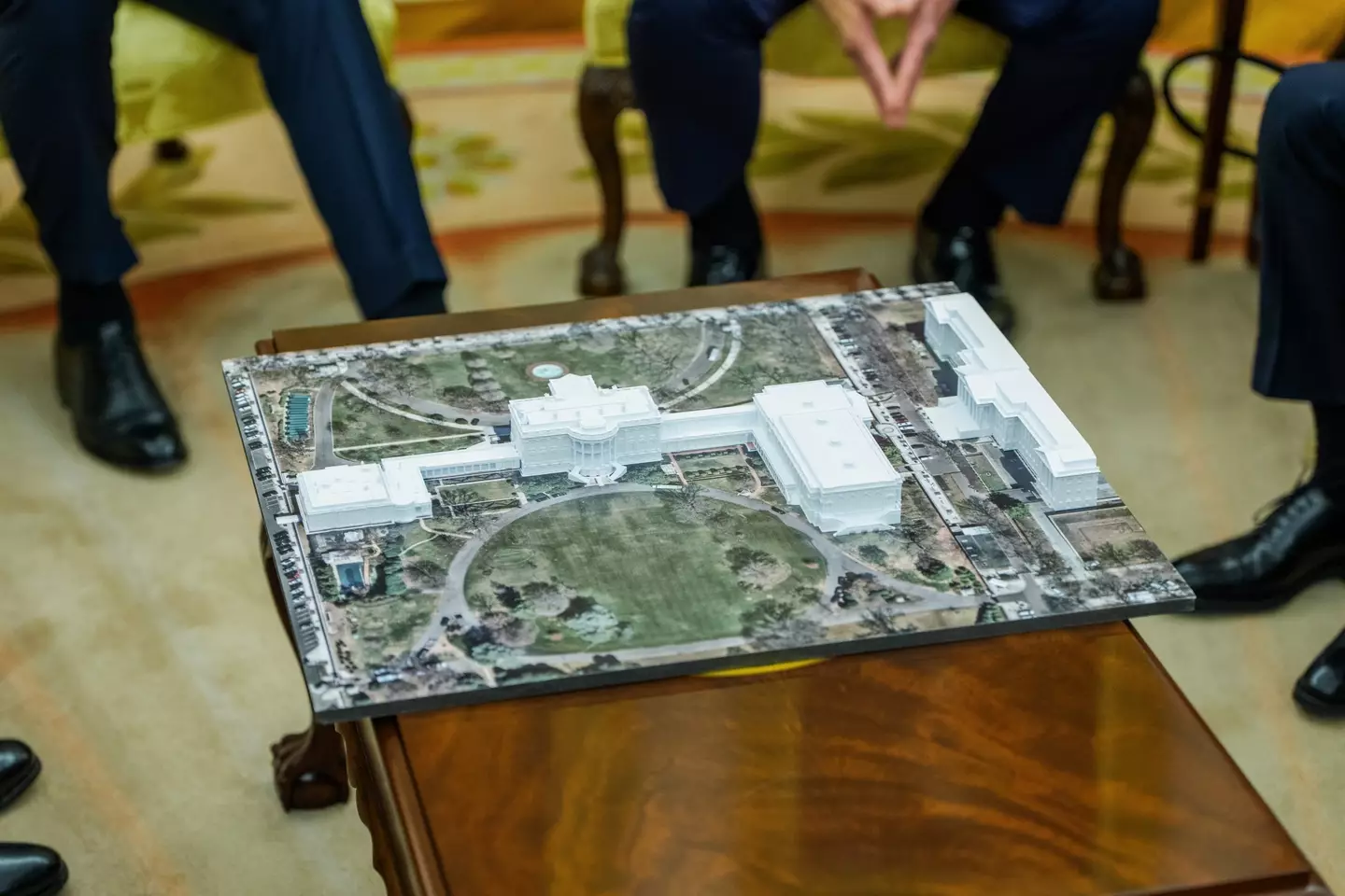 Donald Trump's plan to demolish the entire East Wing of the White House has prompted questions (Aaron Schwartz/CNP/Bloomberg via Getty Images)
