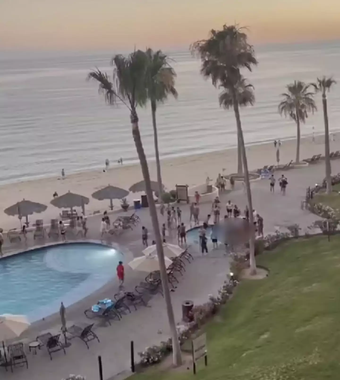 The couple were holidaying in Mexico when the horrific incident unfolded. (Facebook/Alessandro Lizaraga)