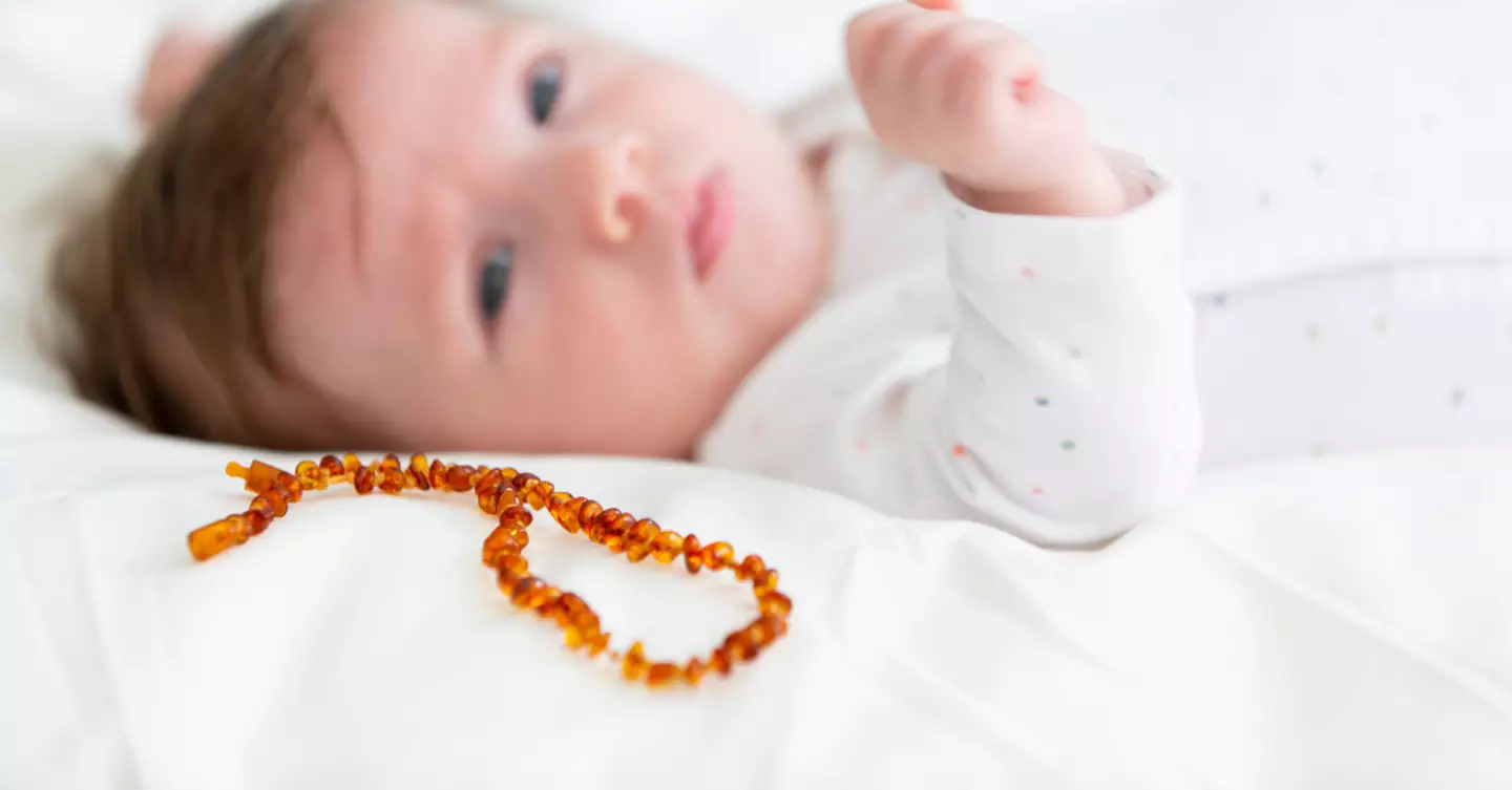 The FDA has warned against using amber teething necklaces on children. (