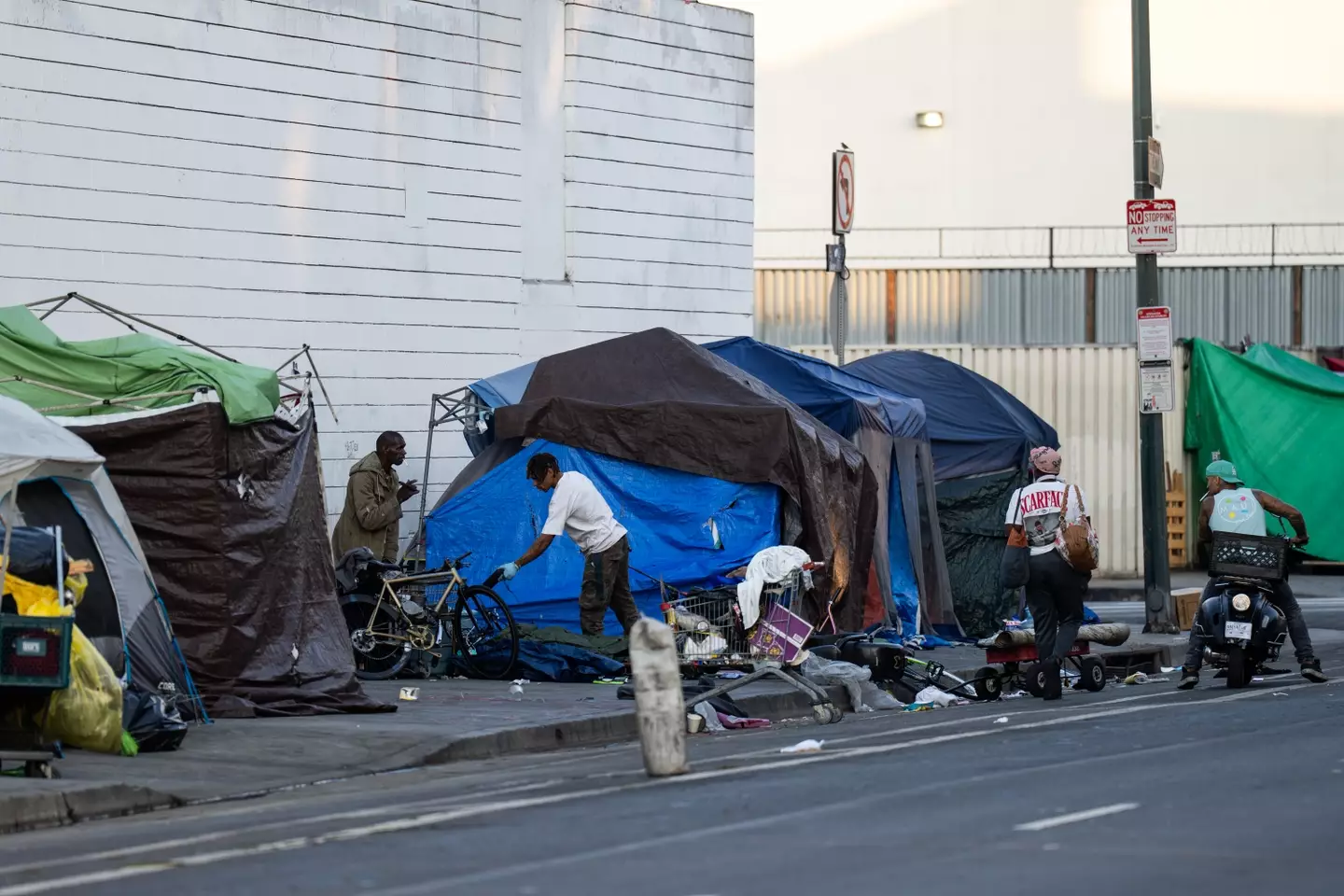 Trump's views on homelessness have long been opposed by critics (Qian Weizhong/VCG via Getty Images)