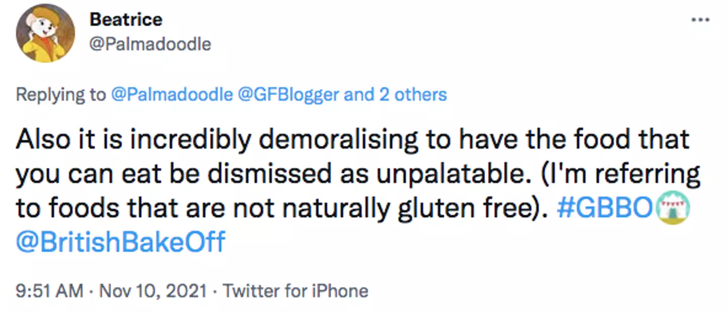Many people say they don't 'choose' to be gluten-free (