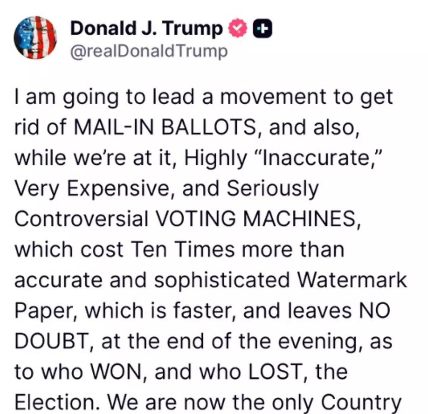 Trump issued several fiery messages online (Truth Social)