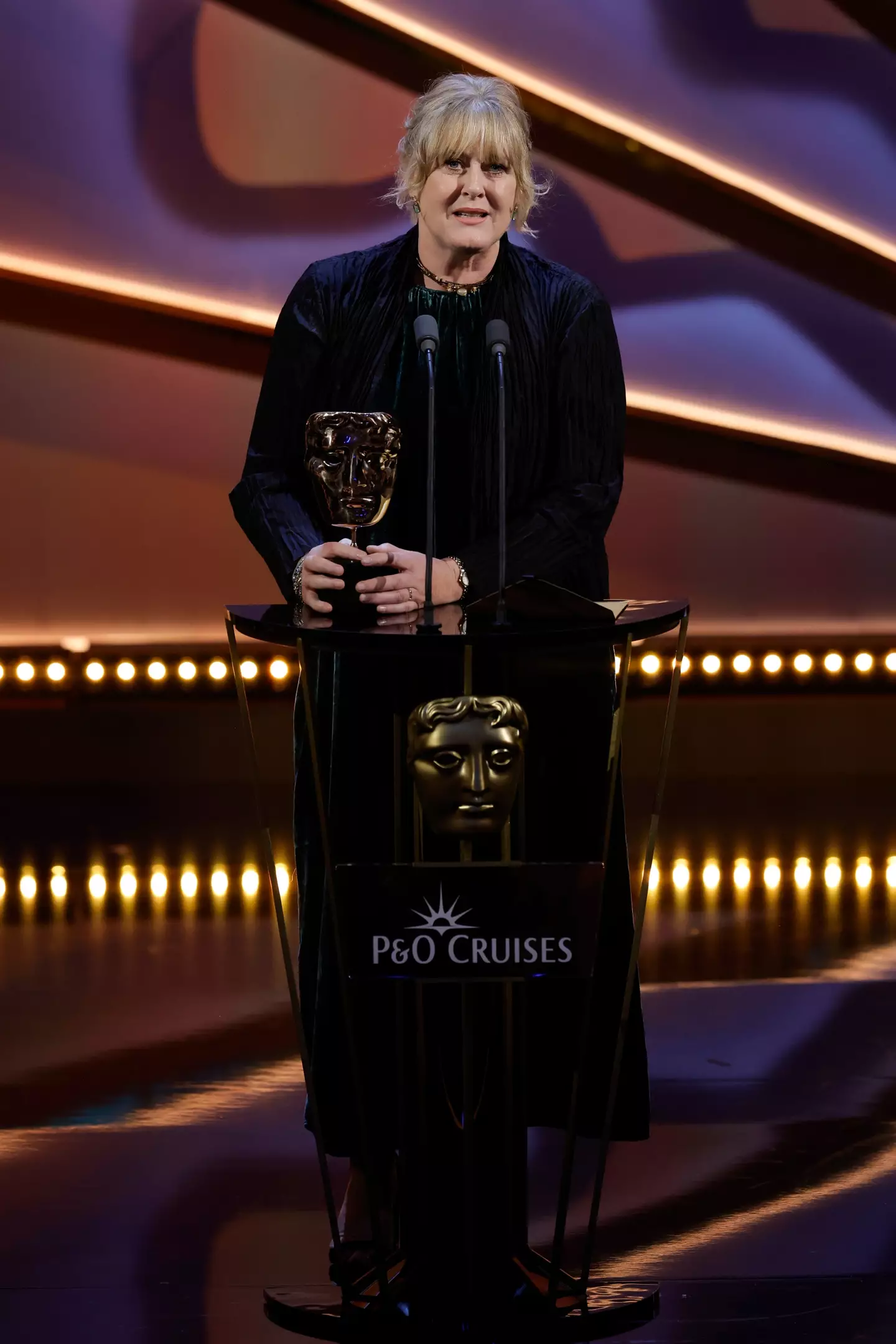 She won the award for Best Leading Actress. (John Phillips/BAFTA/Getty Images for BAFTA)