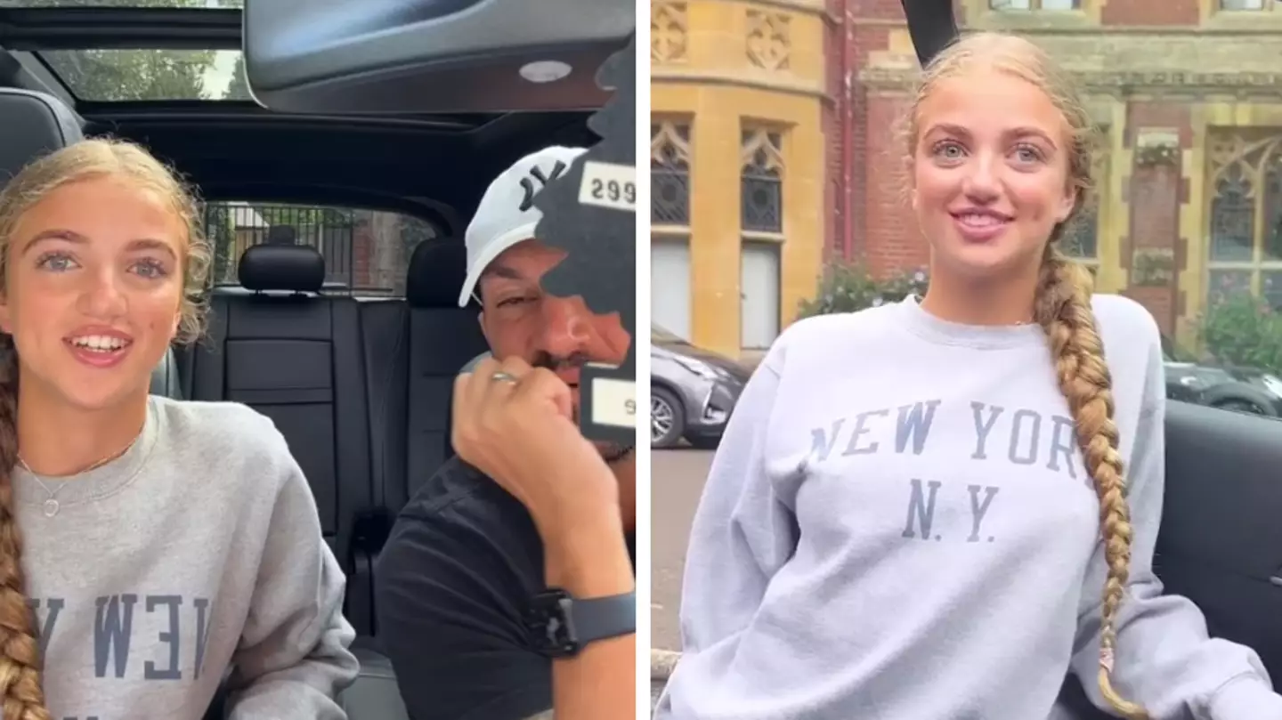 Princess Andre opens GCSE results live on Instagram with her dad Peter