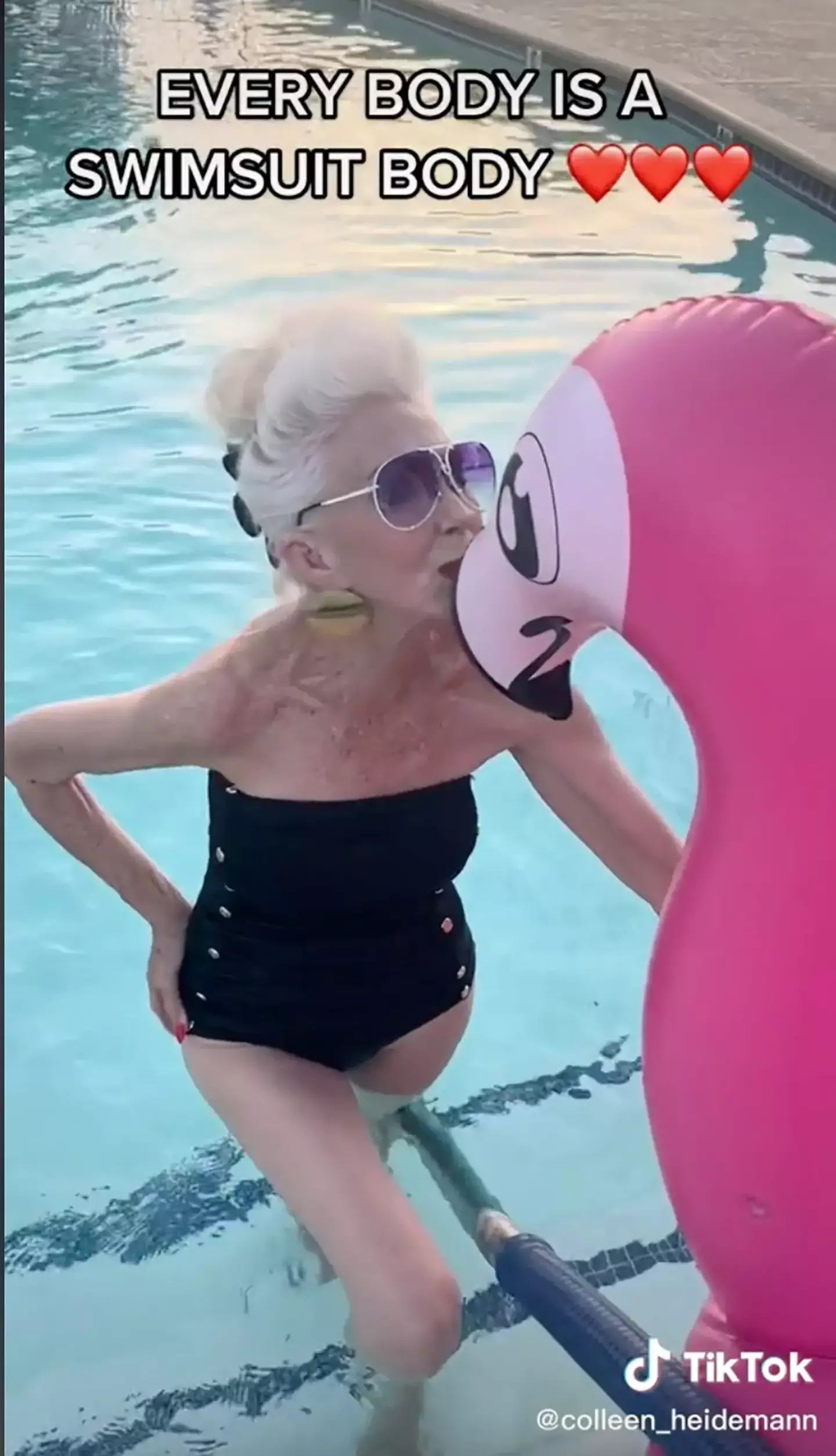 She thinks people should wear whatever they're comfortable in.