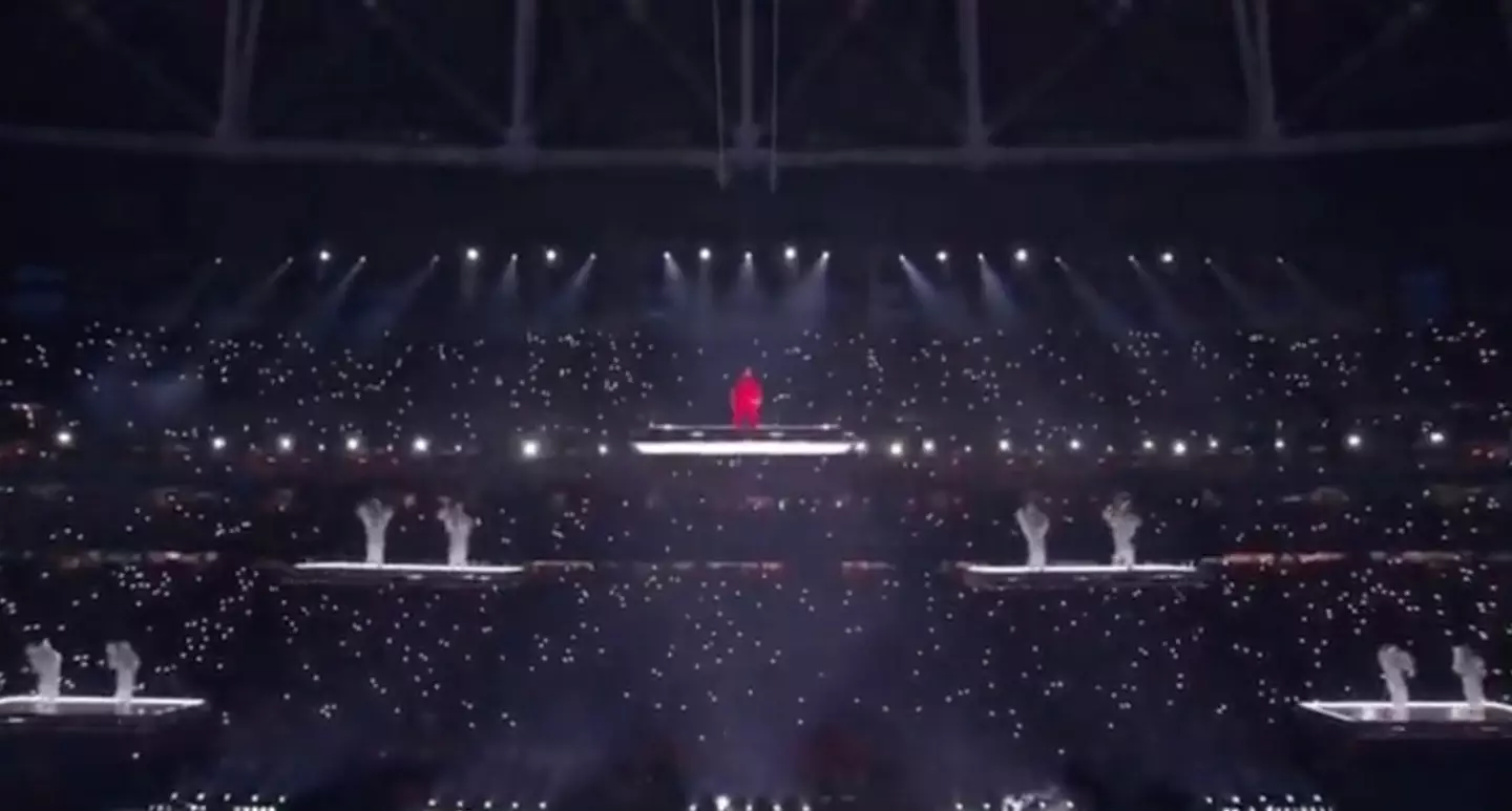 Rihanna overcame her fear of heights to perform in the air.