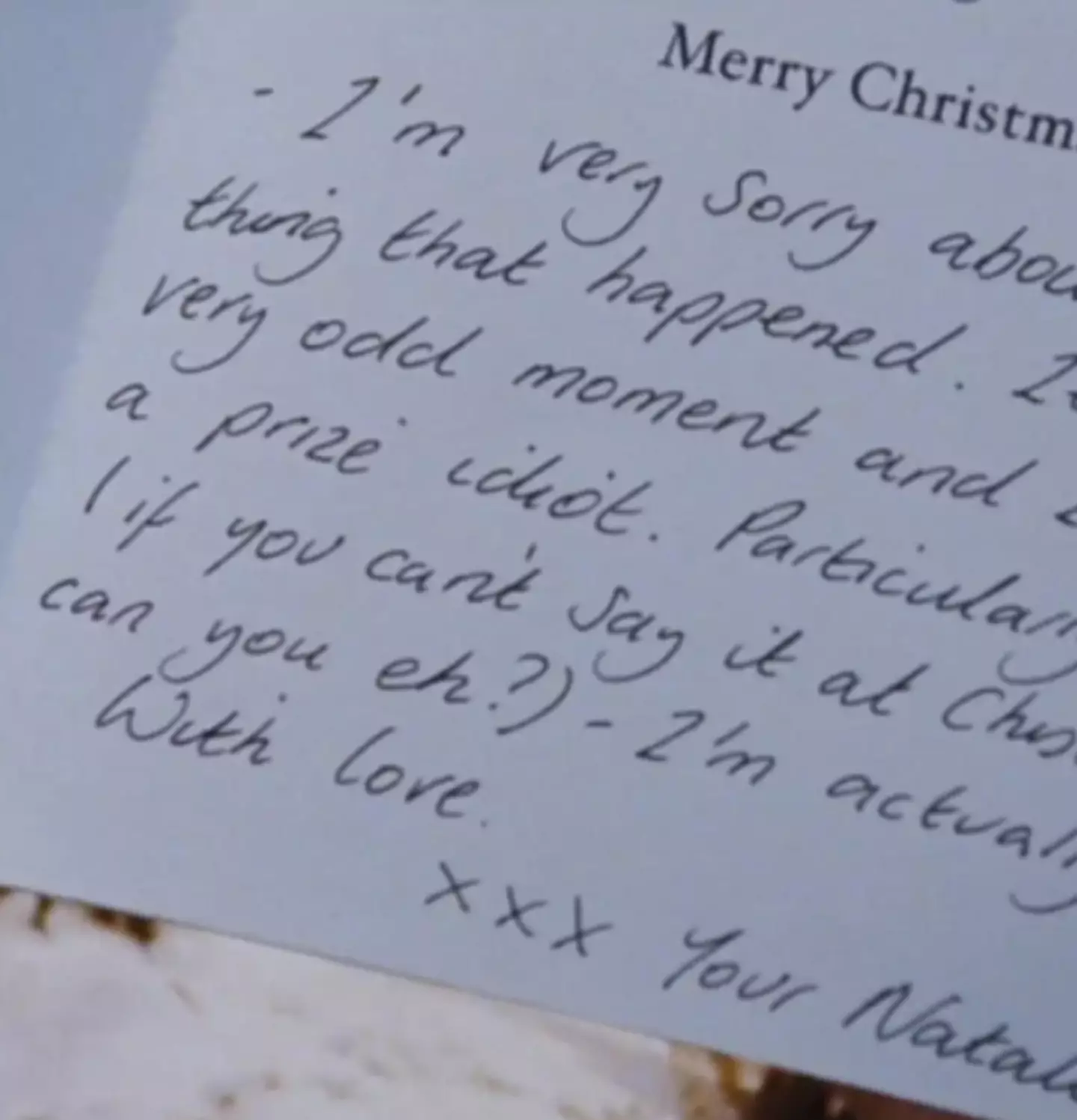 The word 'Christmas' is spelled wrong.