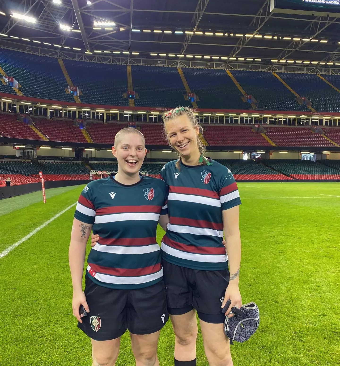 Georgina with her partner, Emily (Georgina Wren)