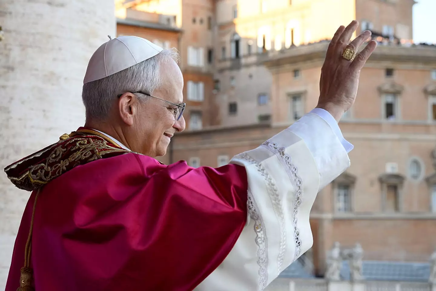 Pope Leo was seen singing at his first mass at the Vatican (Vatican Pool / Contributor / Getty)