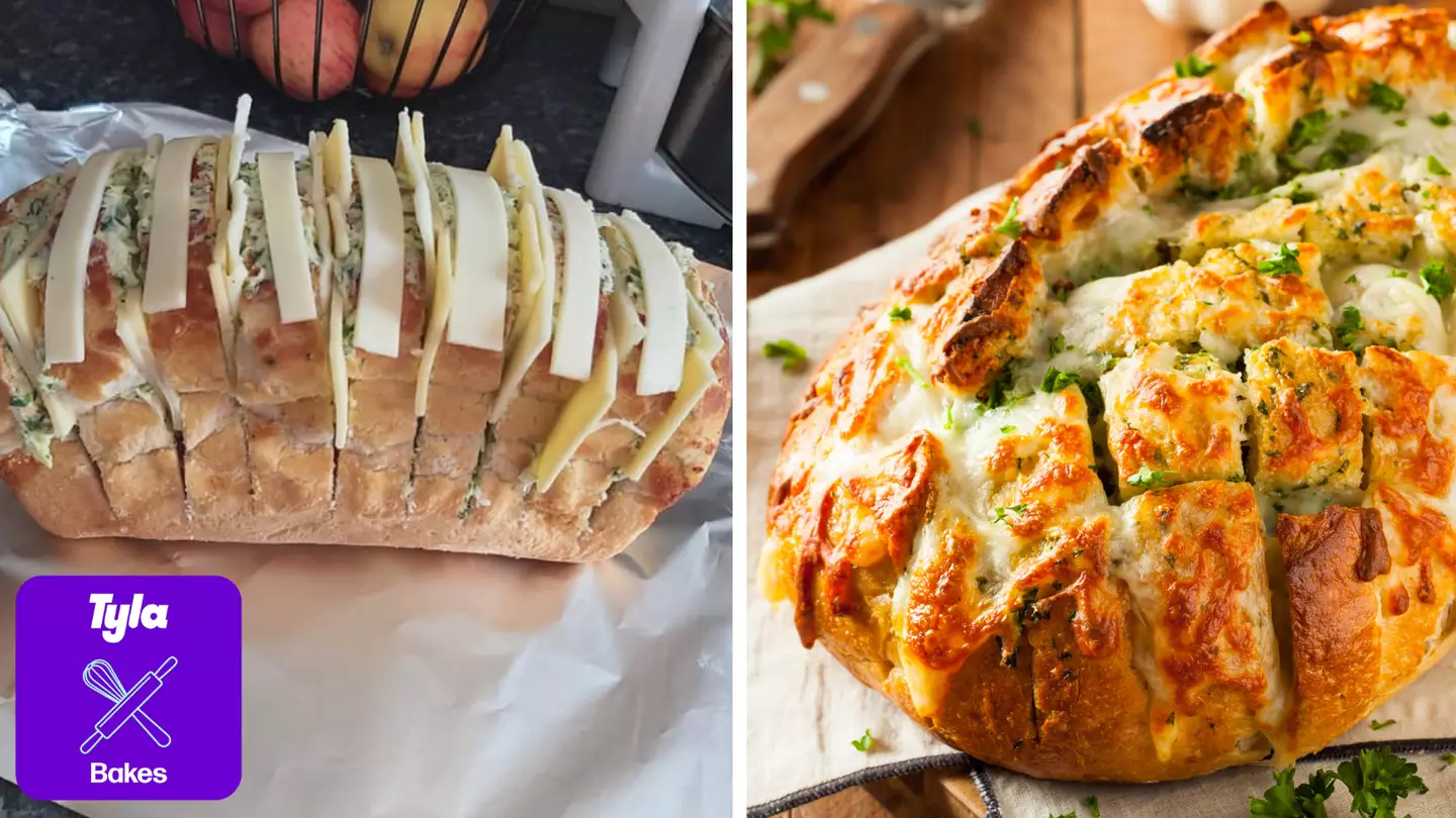 People Are Making Cheesy Garlic Tiger Bread Loaves