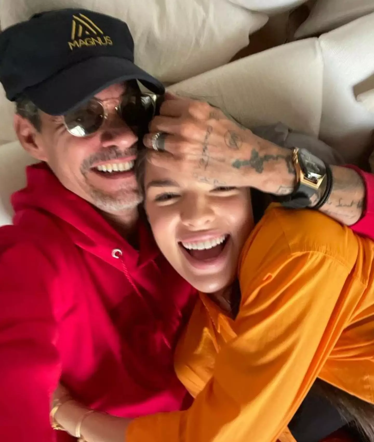 The new baby is Marc's seventh child.