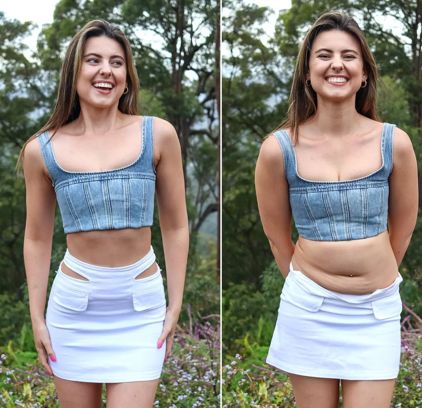 She shows off a more real version of herself.