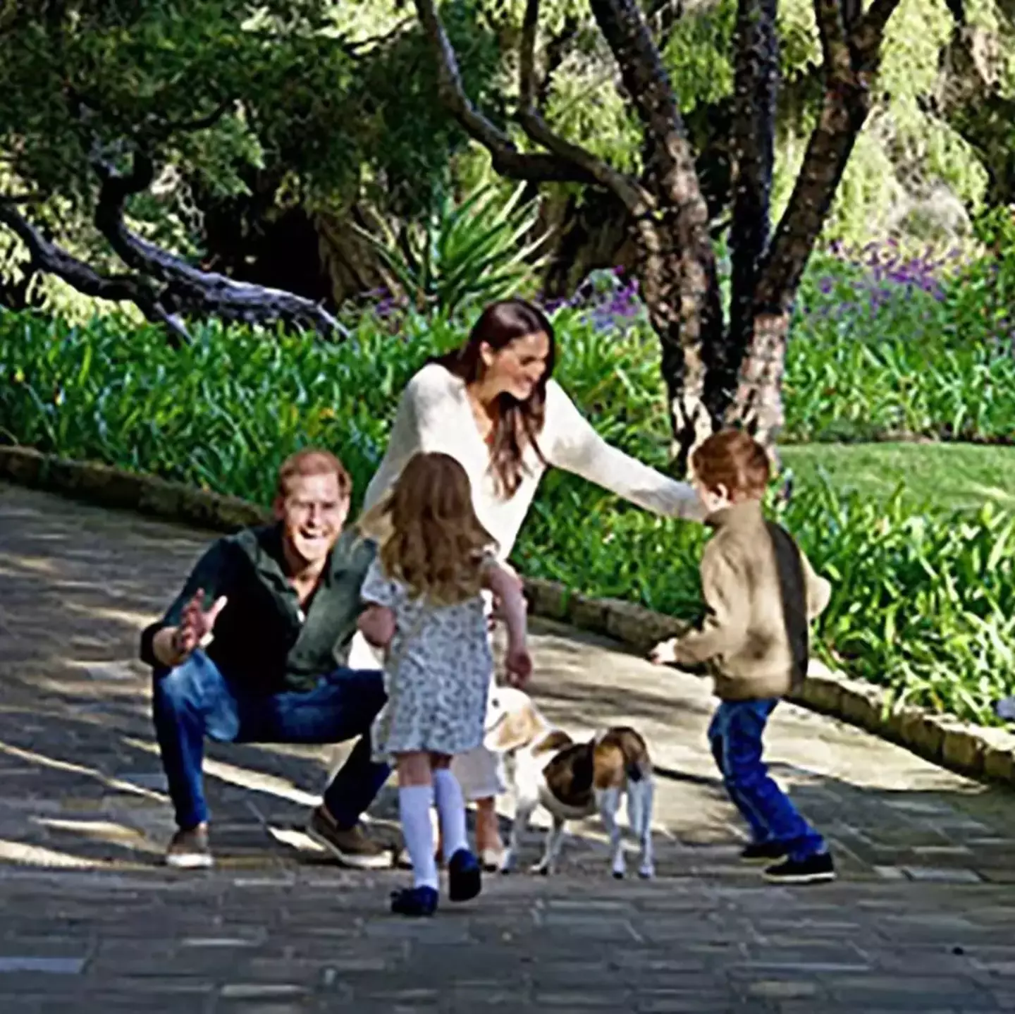 The Duke and Duchess of Sussex's Christmas card didn't show their children's faces (Archewell Foundation)