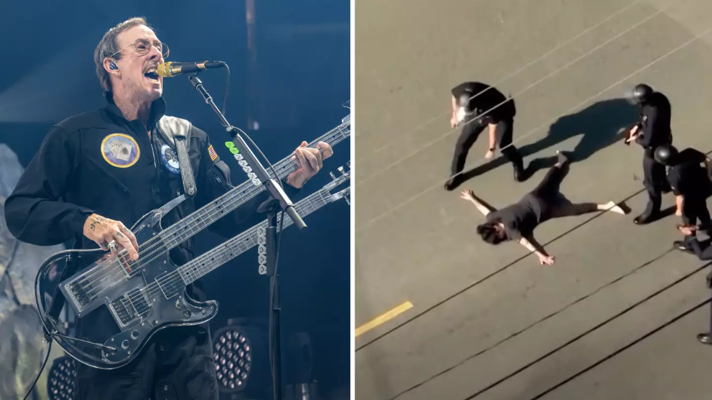 Weezer’s Scott Shriner issues strange statement after wife is shot by police and charged with attempted murder