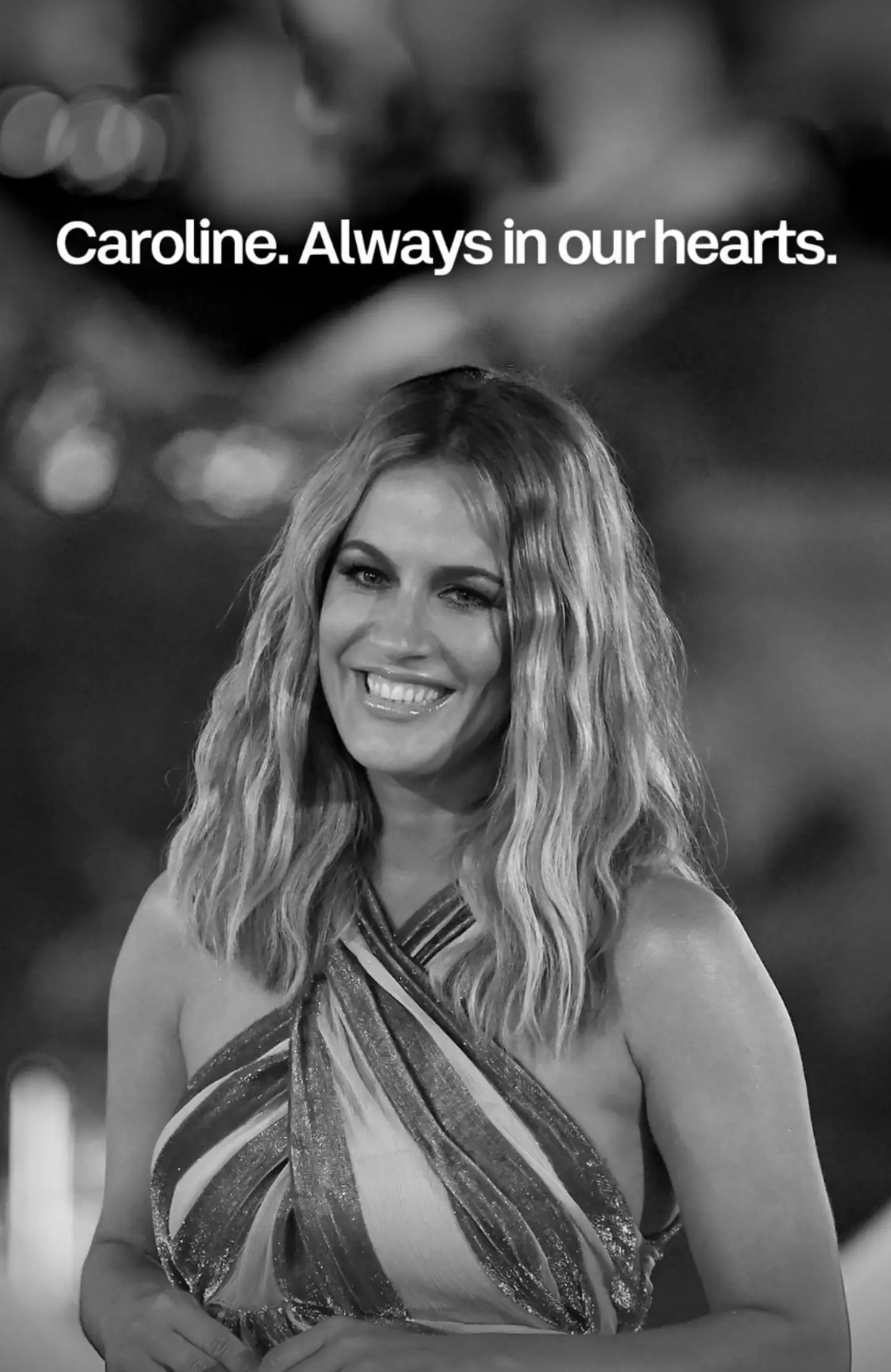 Love Island paid tribute to Caroline on its Instagram page.