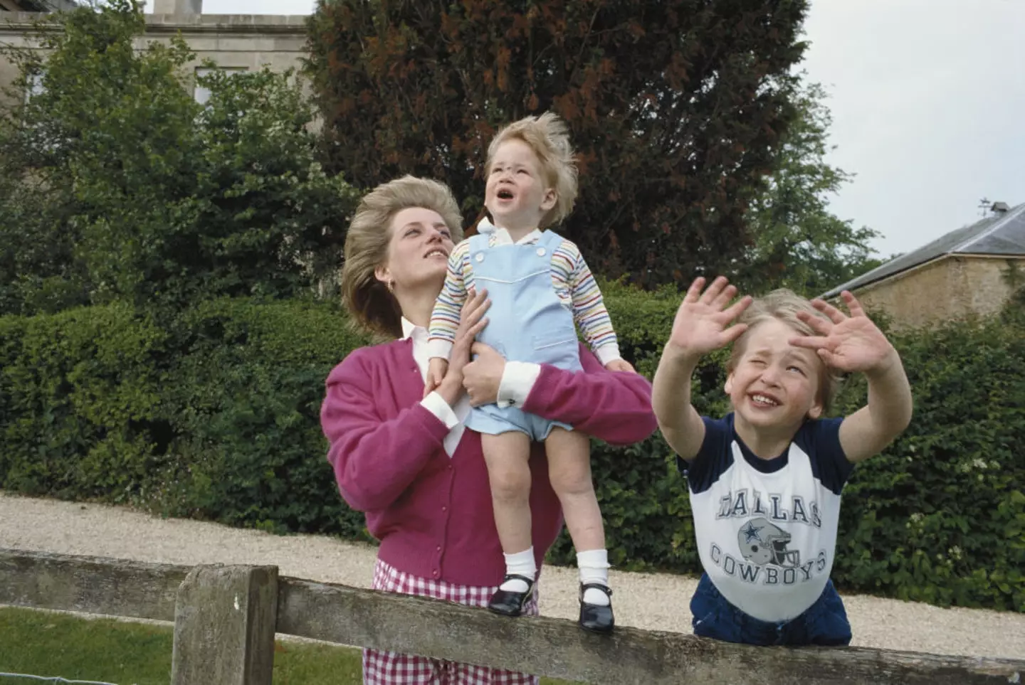 Princess Diana with Prince William and Prince Harry. (Tim Graham Photo Library via Getty Images)