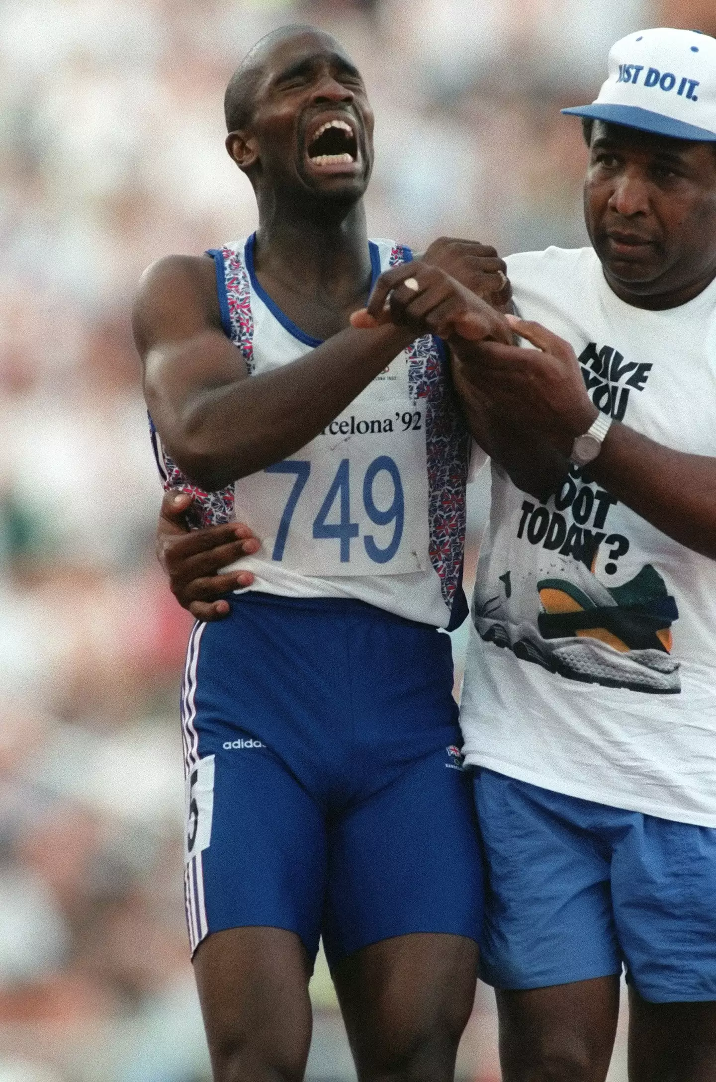 Tragedy struck when his hamstring muscle tore (Sankei Archive via Getty Images)