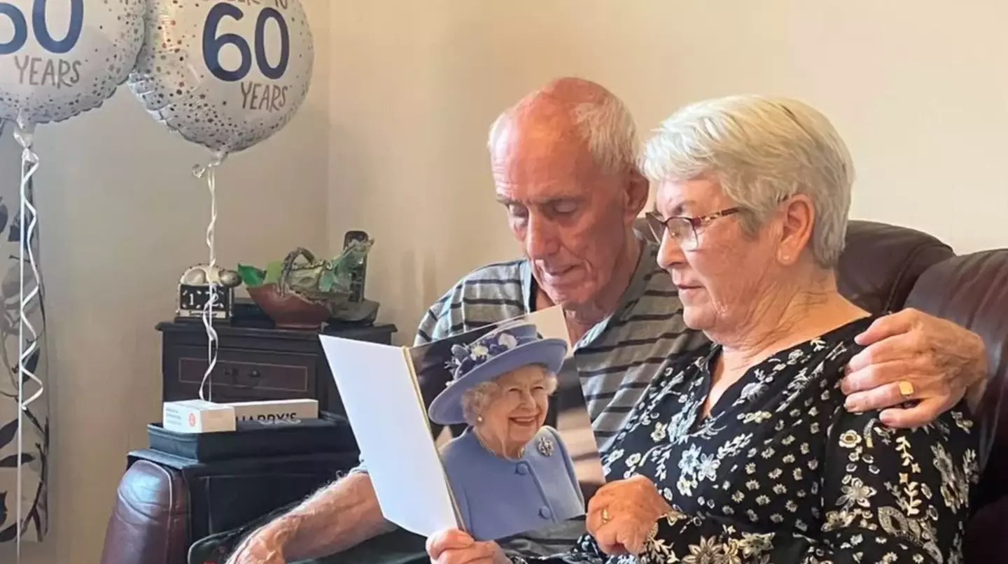 The pair received the personalised letter from The Queen on the same day she passed away.