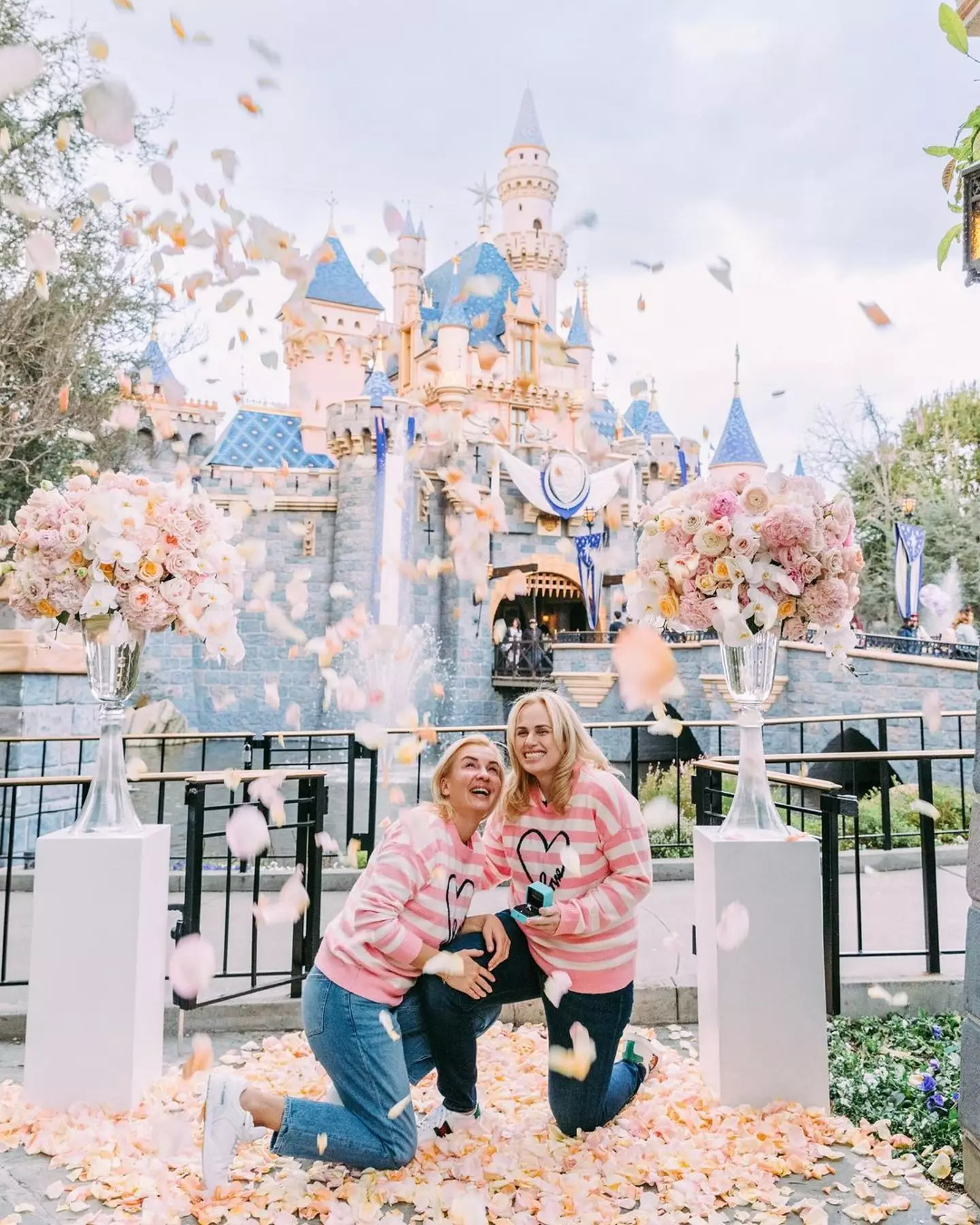 The pair got engaged at Disneyland.