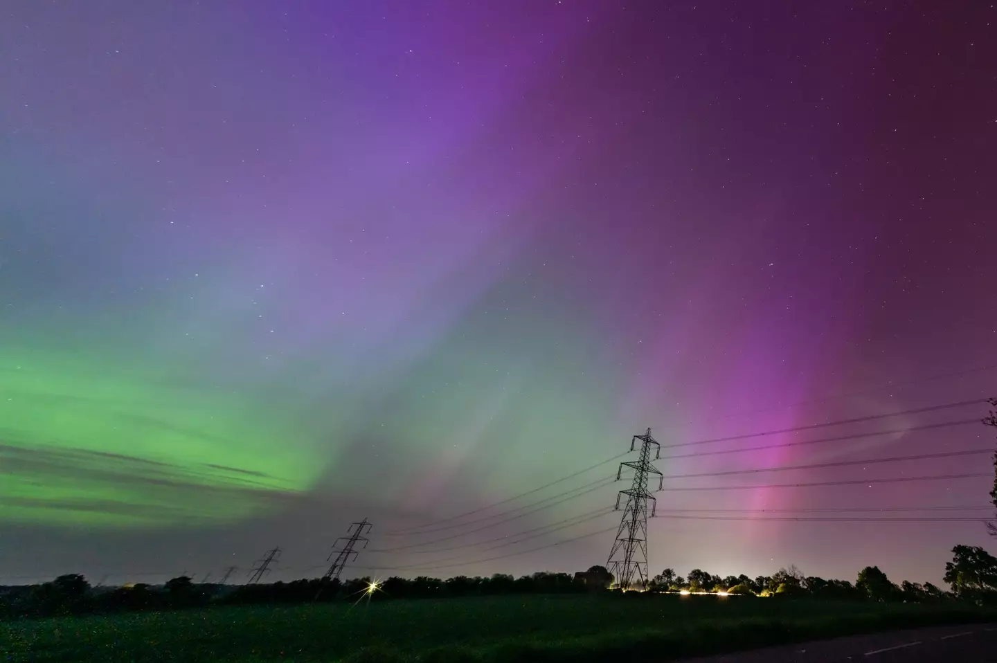 The lights are mainly visible in high-latitude areas (Andi Edwards/Getty)