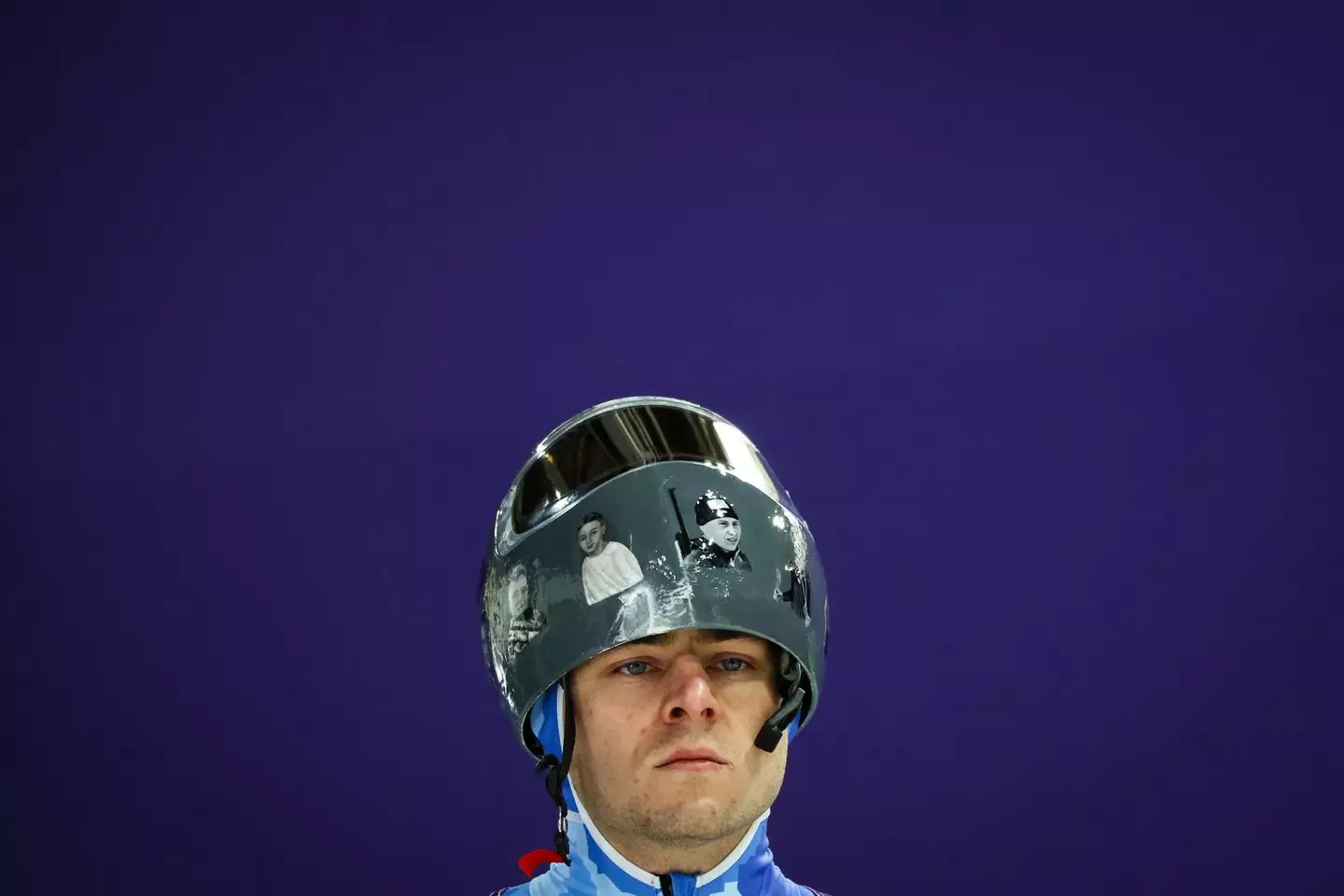 Vladyslav Heraskevych is banned from competing in the Winter Olympics (FRANCK FIFE/AFP via Getty Images)