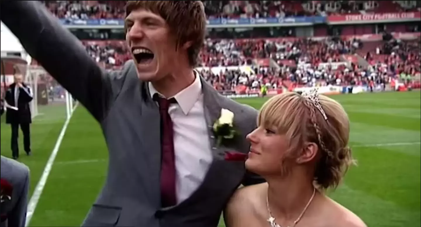 Jade and Levi on their wedding day.