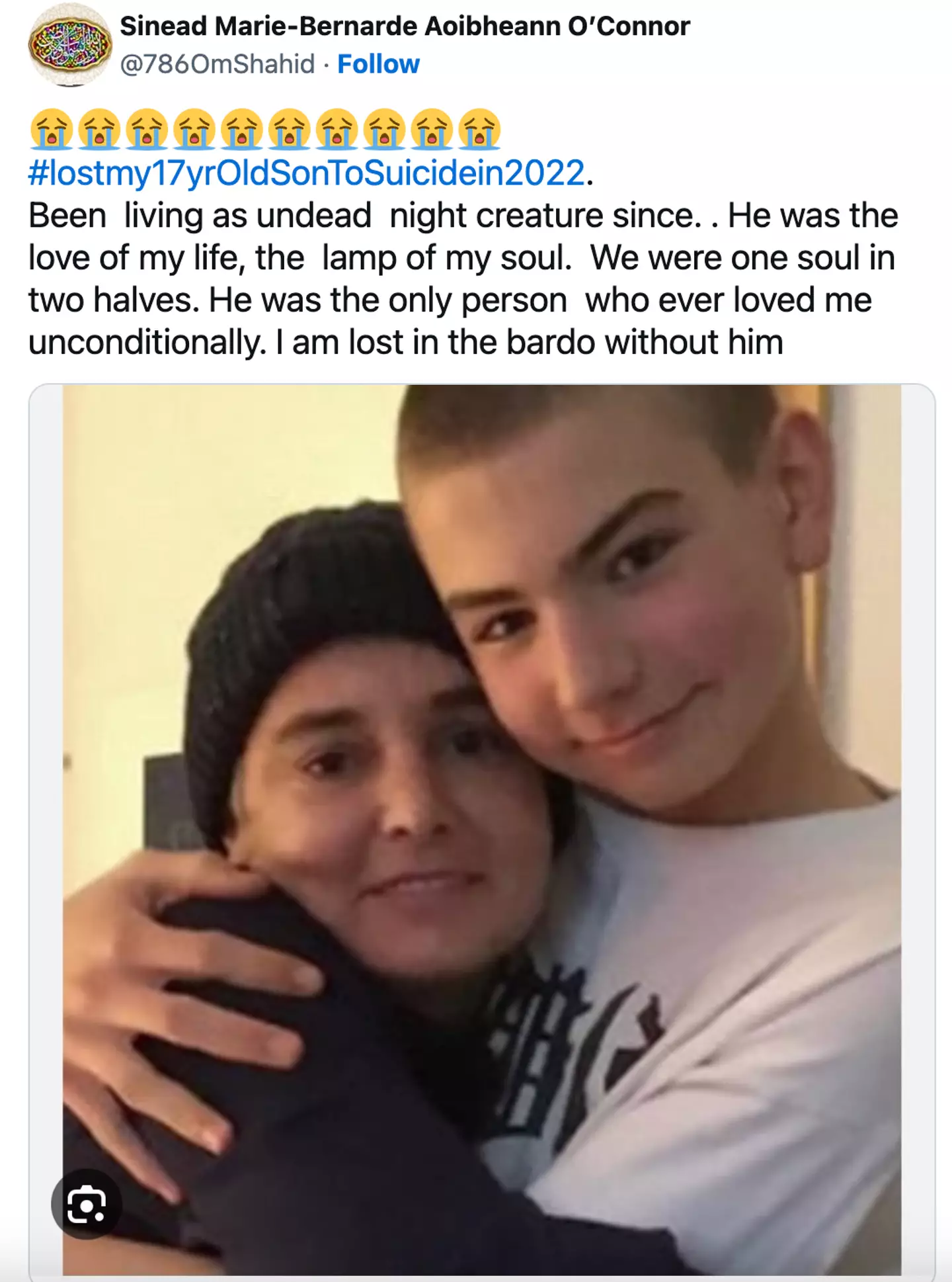 O'Connor shared a photograph of her and Shane on 17 July.