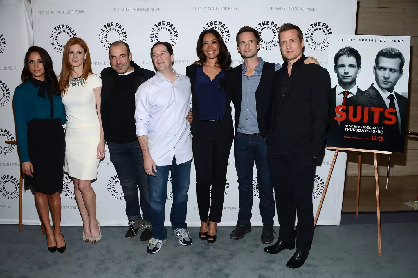 Meghan and her 'Suits' co-stars in 2013 (Amanda Edwards/WireImage)