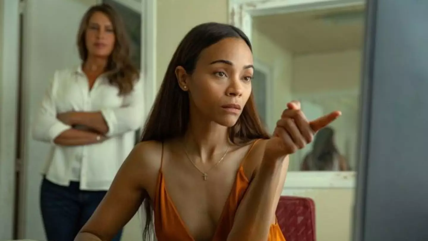 Zoe Saldaña is nominated for her role in Emilia Pérez (Netflix)