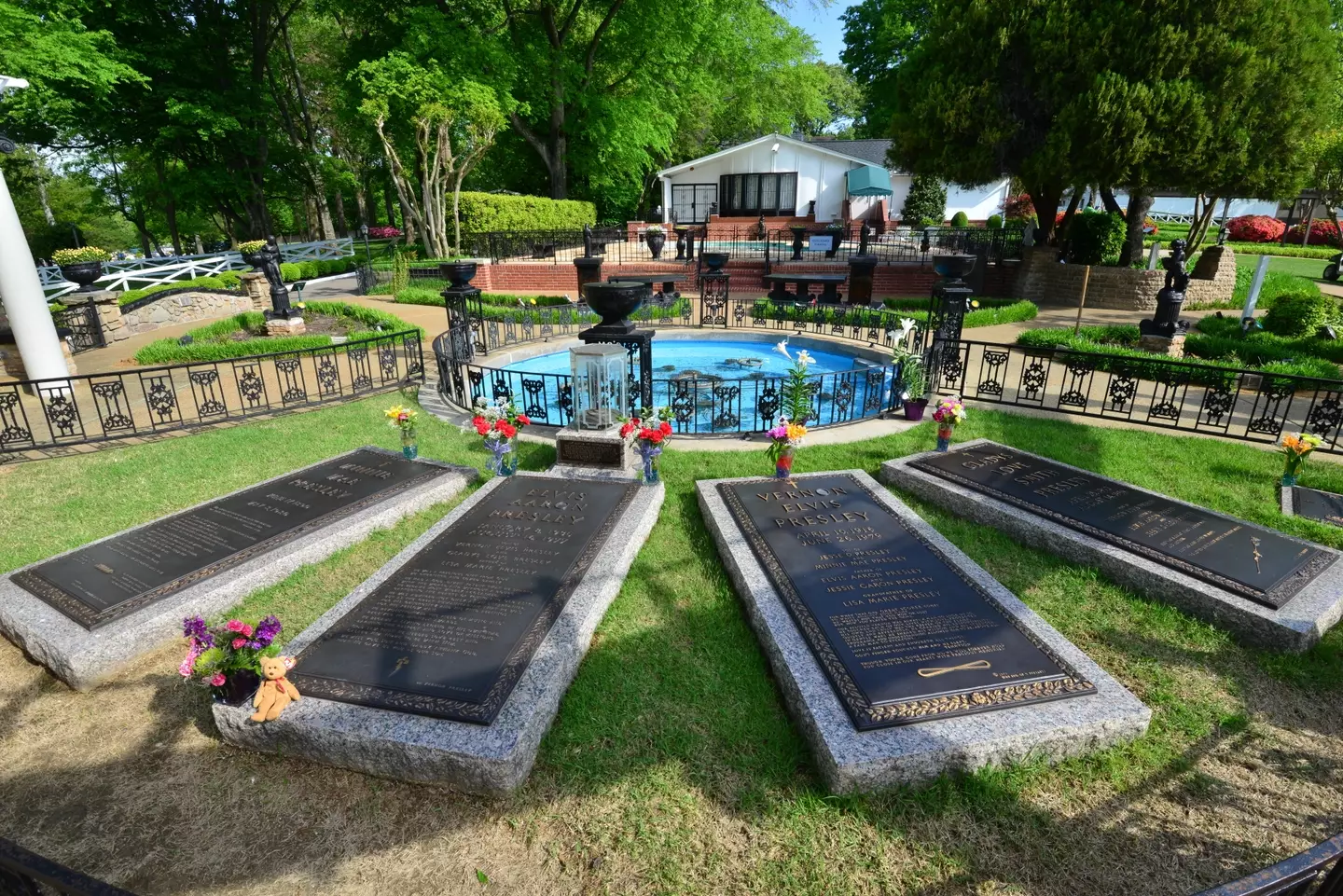 Lisa Marie has been laid to rest at her family home of Graceland.