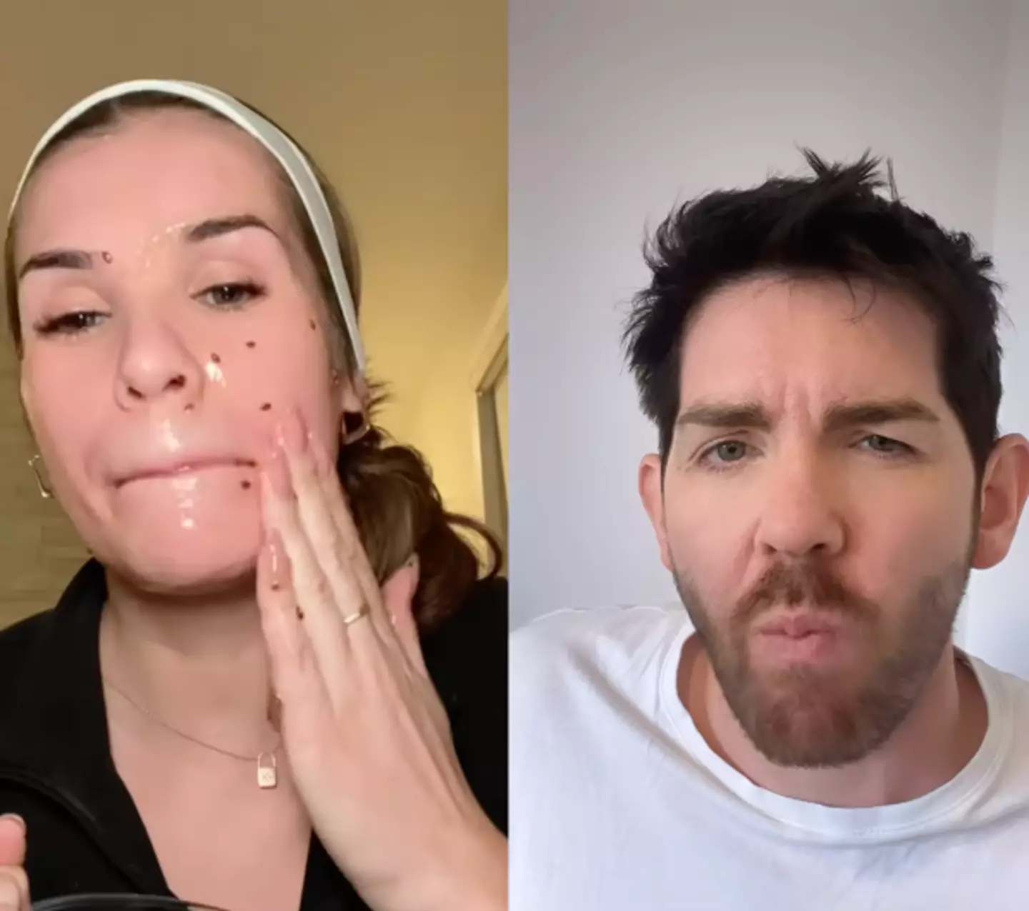 Scott wasn't convinced by the skincare hack.