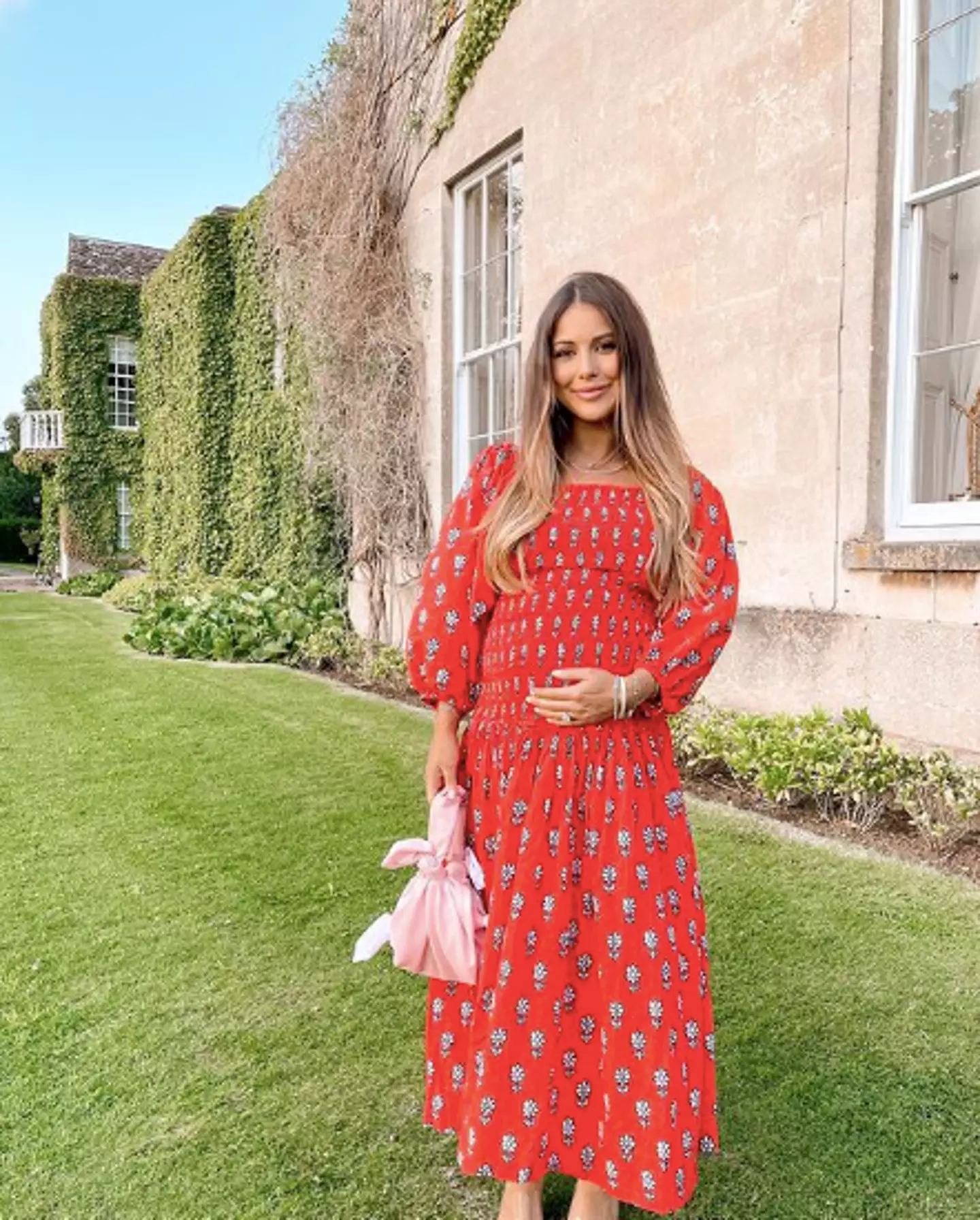 Louise Thompson is expecting her first child (