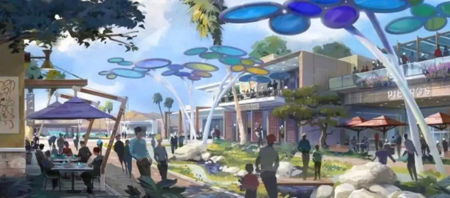It will also feature on-site amenities from shops to theatres (