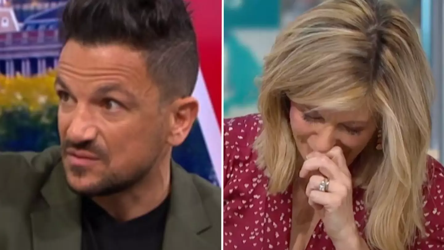 Peter Andre corrects Kate Garraway after she makes awkward mistake on-air about family