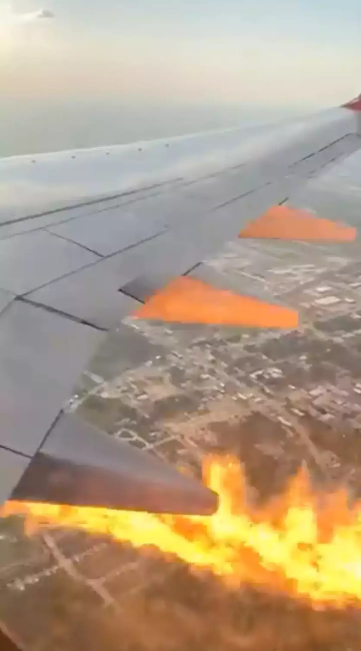 The plane had an emergency landing.