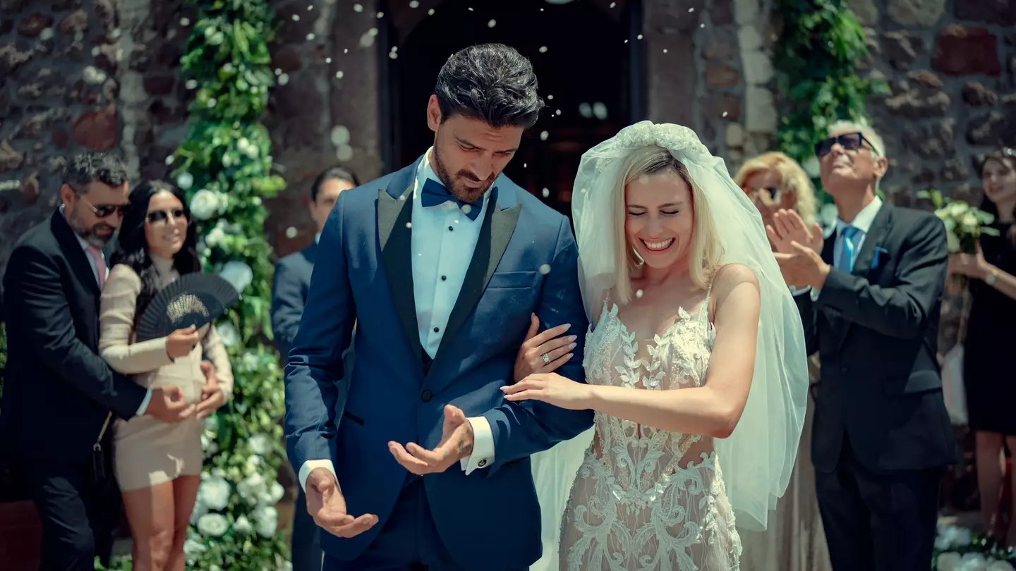 Laura and Massimo tie the knot in the 365v Days sequel. (Netflix/Karolina Grabowska).