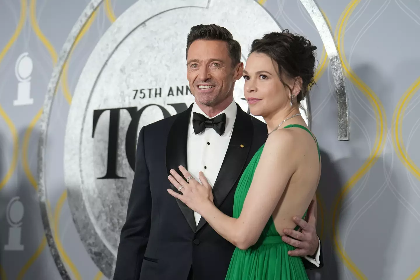 Hugh Jackman and Sutton Foster appeared to confirm their romance earlier this year (Sean Zanni/Patrick McMullan via Getty Images)