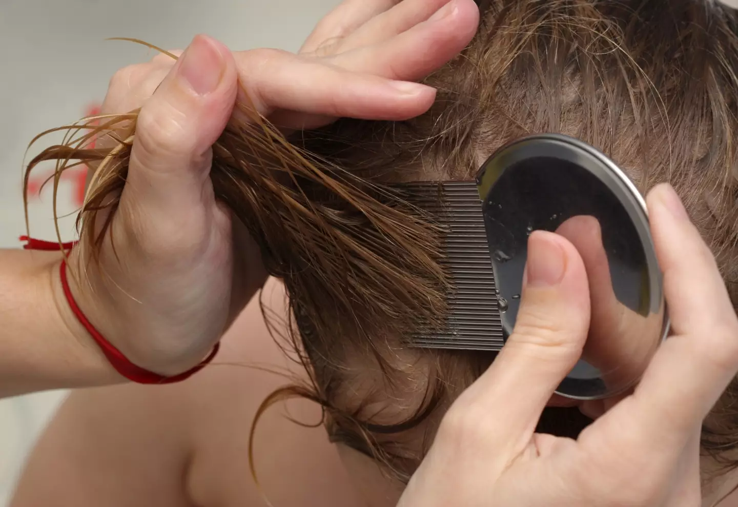 The neighbour won't treat the head lice properly.