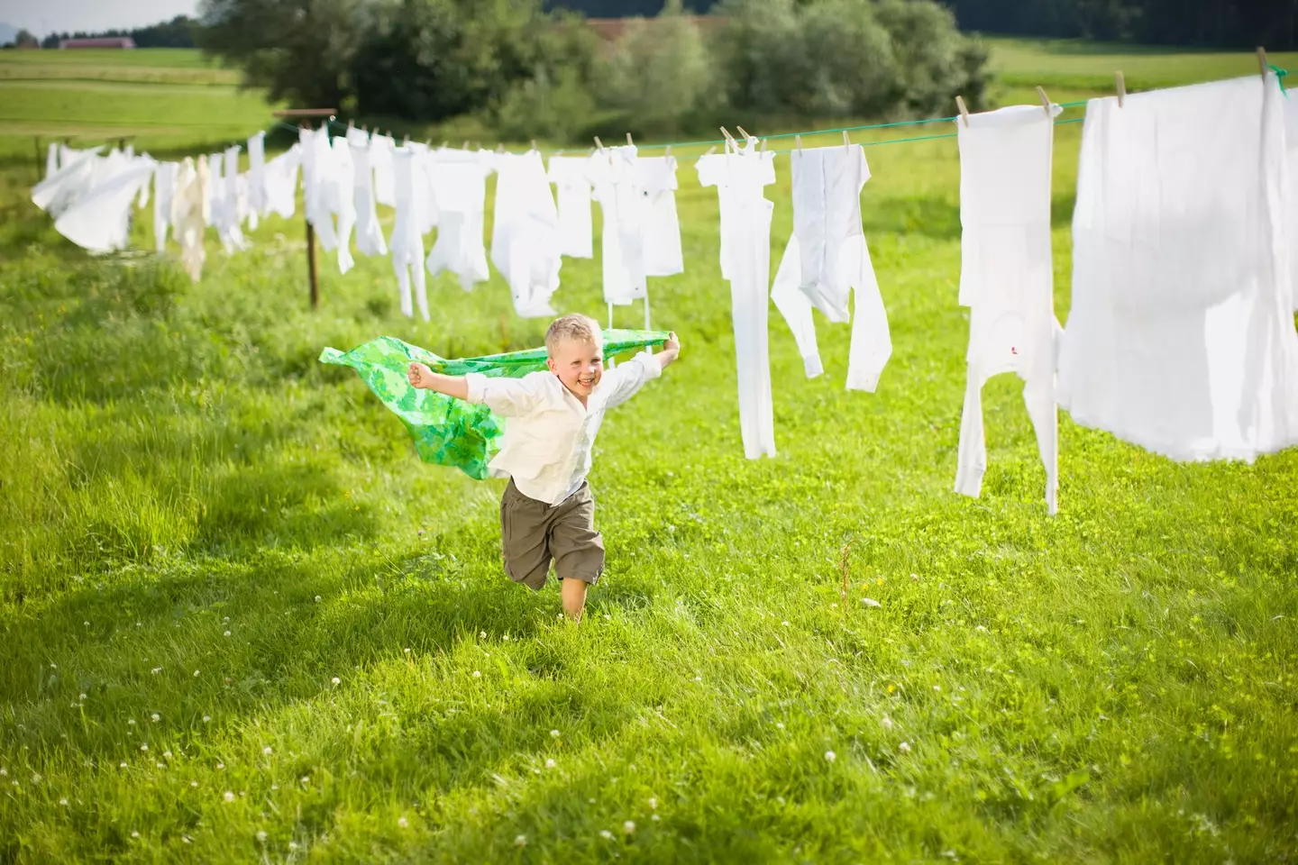 The handy hack helps keep clothes white.