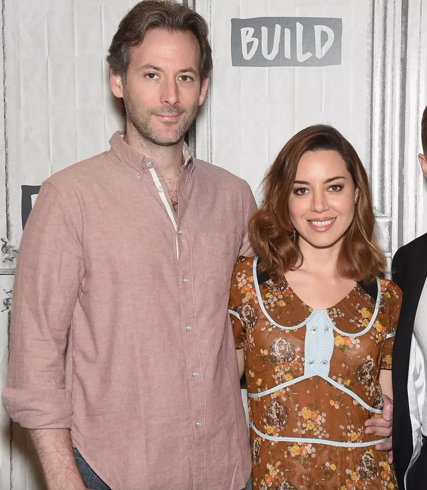 Aubrey Plaza and Jeff Baena (Gary Gershoff/WireImage/Getty Images)