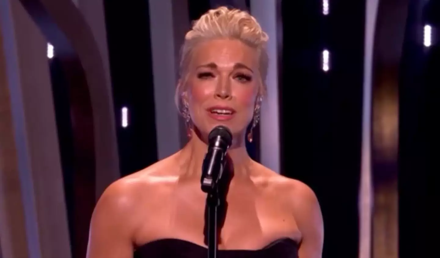 Hannah Waddingham led the tributes with a rendition of 'Time After Time'.