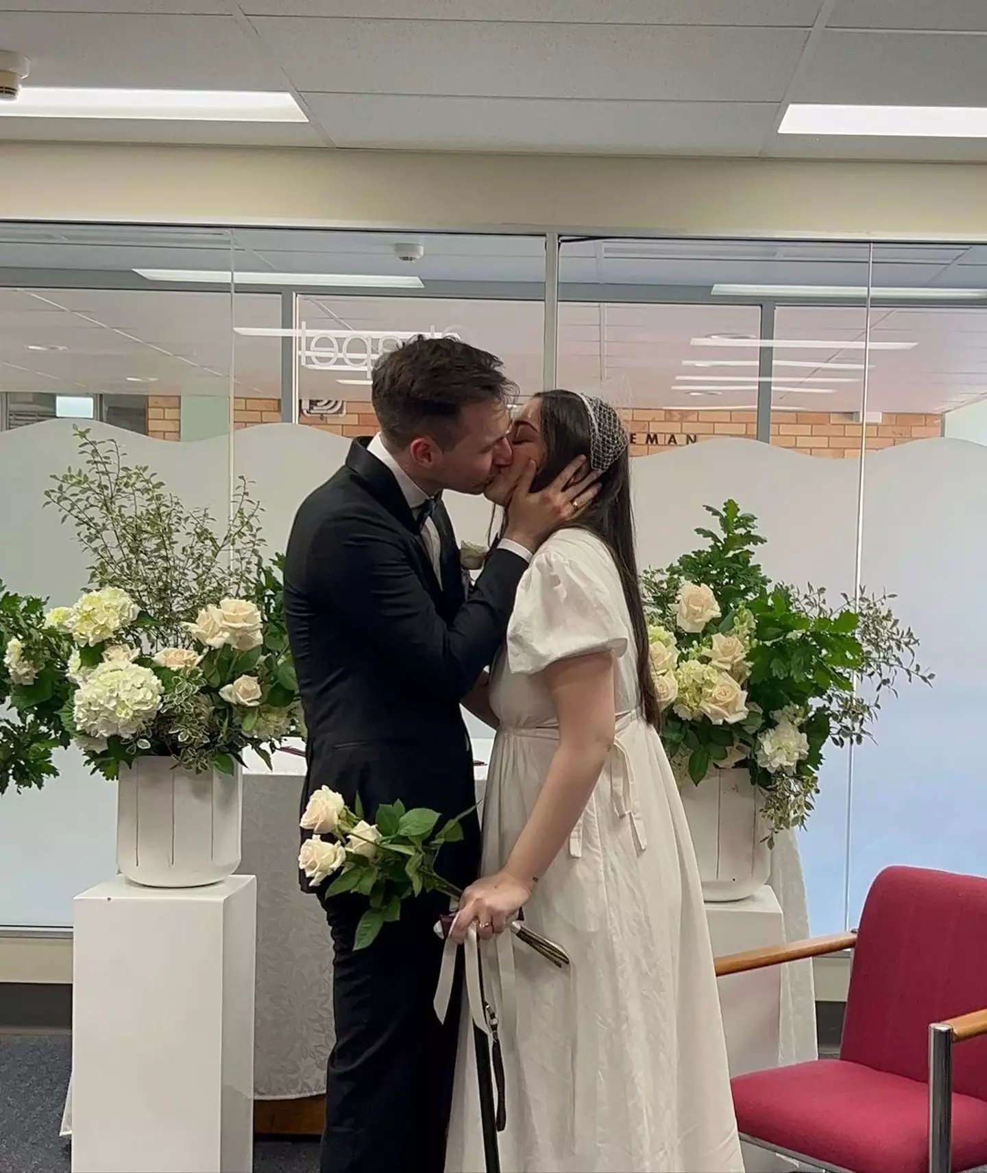 The writer and her husband Alexander tied the knot in November.